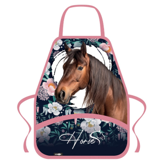 Zástěrka na malování s kapsami Horse kůň