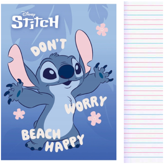 Školní sešit A5 Stitch linkovaný 4 druhy