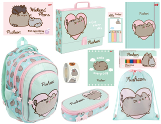 Zvýhodněná školní sada s batohem Pusheen Mint 10ks