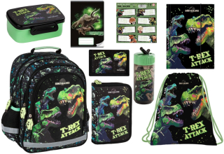 Zvýhodněná školní sada s batohem dinosauři 9 ks