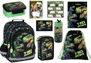 Zvýhodněná školní sada s batohem dinosauři 9 ks