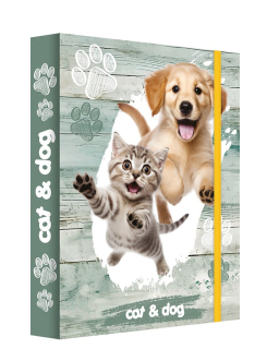 Box na sešity A5 Jumbo MAX Cat a Dog kočka a pes