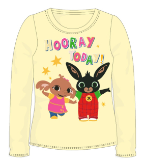 Dívčí tričko Bing dlouhý rukáv žluté