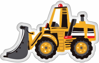 Tvarovaný polštář bagr 45cm