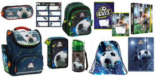 Zvýhodněná školní sada s aktovkou fotbal 11 ks