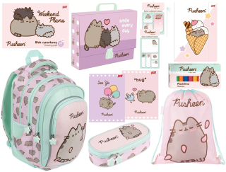 Zvýhodněná školní sada s batohem Pusheen Pink 11ks