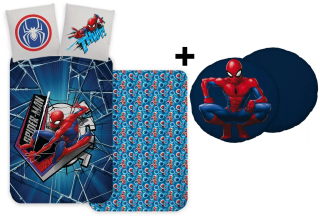 Sada povlečení a polštářek Spiderman