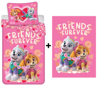 Sada Paw Patrol Skye povlečení a fleecová deka
