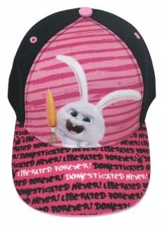 DÍVČÍ KŠILTOVKA TAJNÝ ŽIVOT MAZLÍČKŮ černá