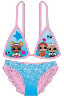 DÍVČÍ PLAVKY BIKINY LOL SURPRISE světle růžové