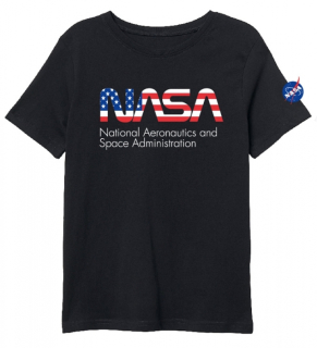 CHLAPECKÉ TRIČKO NASA černé