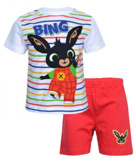 CHLAPECKÉ LETNÍ PYŽAMO KRÁLÍČEK BING červené