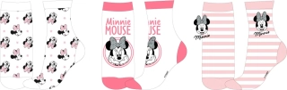 Dívčí ponožky Minnie Mouse sada 3 ks